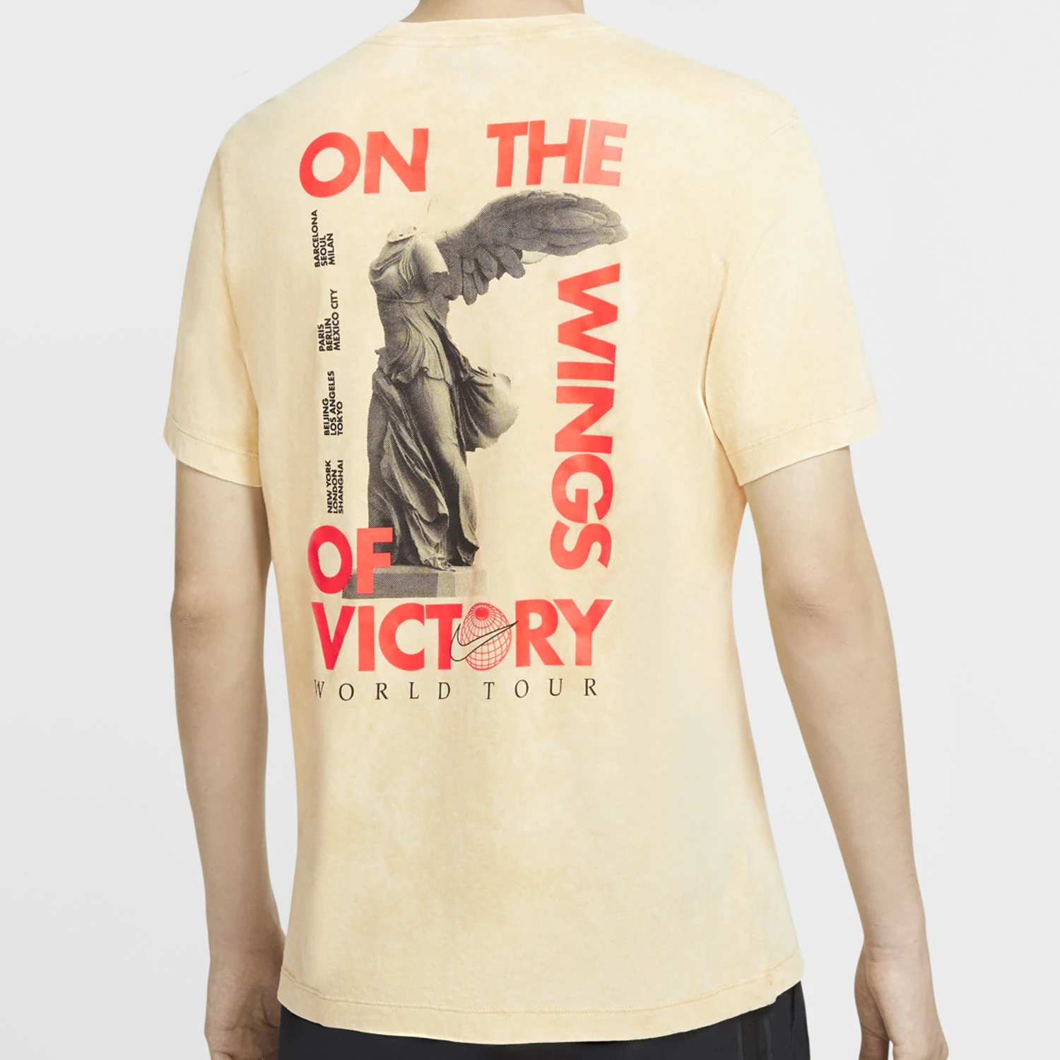 Nike genuine WORLD TOUR printed T-shirt new men's street short sleeved T-shirt CW0407-245