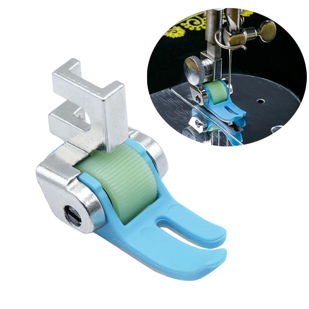 Calcador de rolo inferior antiaderente, ponto reto universal para uso doméstico/doméstico, pedal antigo, máquina de costura, accessoreis, 1 peça
