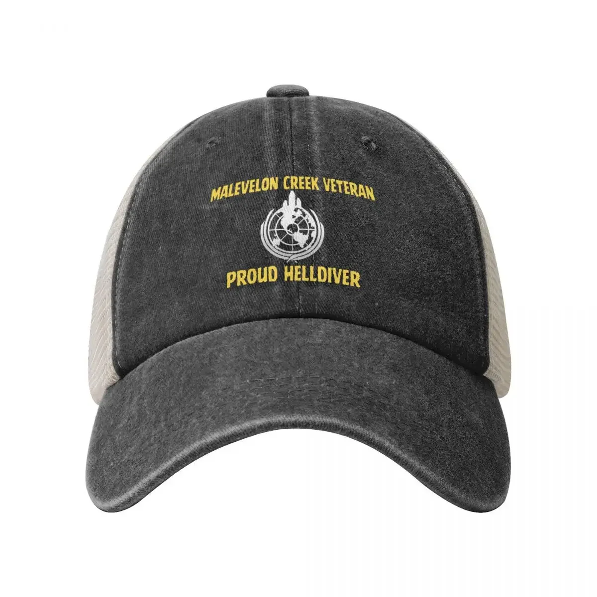 Helldivers 2 Malevelon Creek Veteran Cowboy Mesh Baseball Cap hard hat Rugby Boy Women's