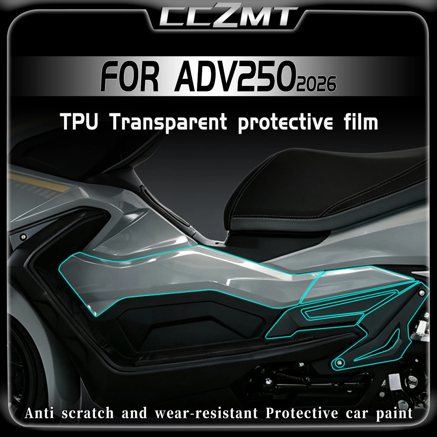 For DAYANG ADV250 Adv250 2026 Transparent Invisible Car Cover Film Body Scratch Resistant Sticker Modification Accessories