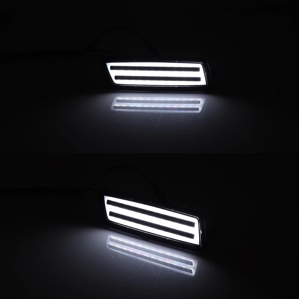 2 uds iJDM LED luz de posición lateral delantera de parachoques para Volkswagen MK5 Golf/GTI Rabbit 2006-2009 Jetta 2005-2010 OEM