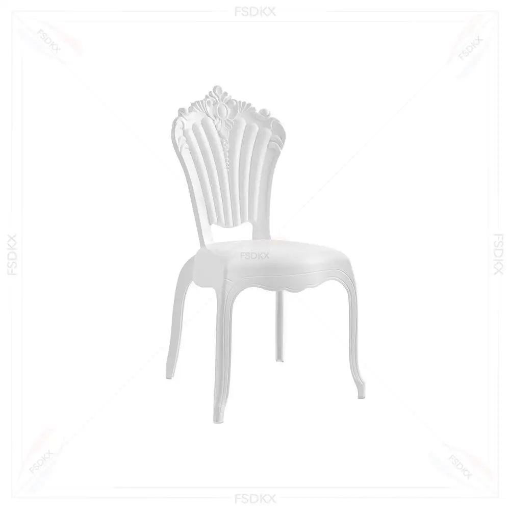 China Factory Supply Stainless Steel Phoenix Chair in Gold and White for Weddings Banquets Hotels Outdoor Dining Apartments
