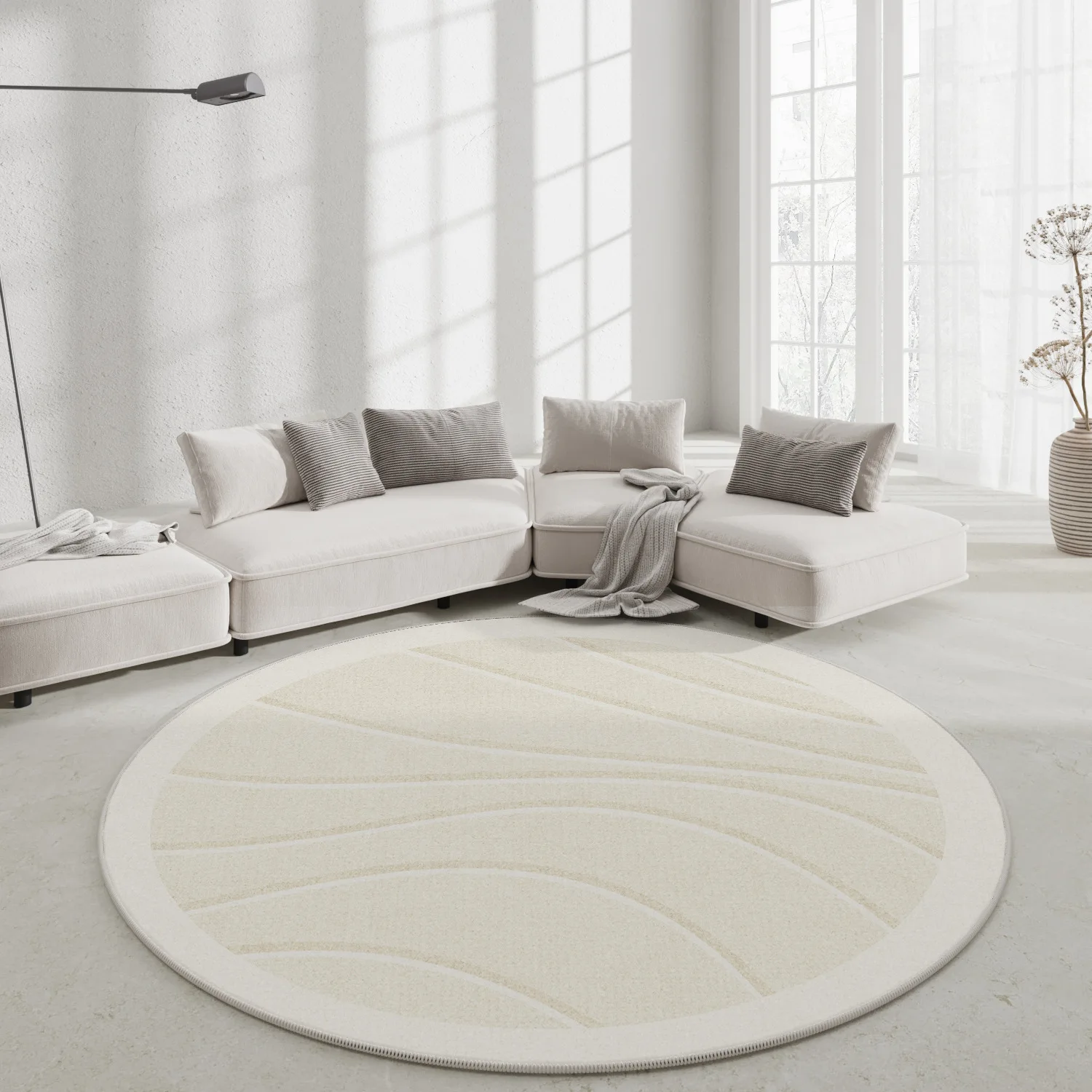 

Modern Simple Living Room Decoration Carpet Large Area Soft Lounge Rug Gray Nordic Rugs for Bedroom Washable Anti-slip Floor Mat