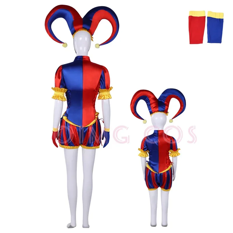 The Amazing Digital Circus Pomni Cosplay Costume Carnival  Anime Uniform Halloween Costumes Women Game view 5