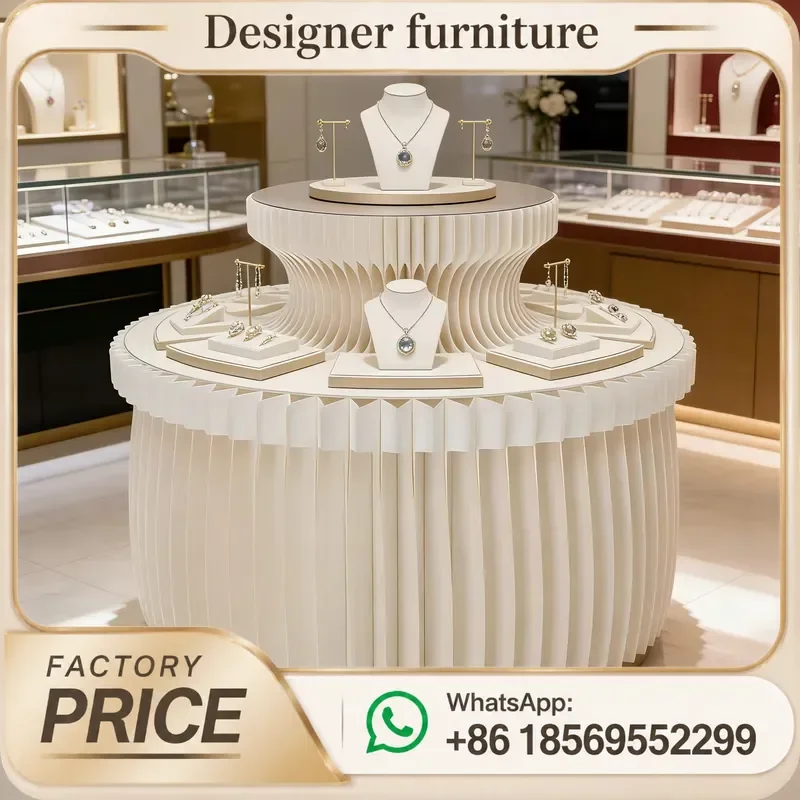YIMO Paper Art Display Shelf Telescopic Folding Column Perfume & Dessert Table Showcase New Year Commercial Creative NEW