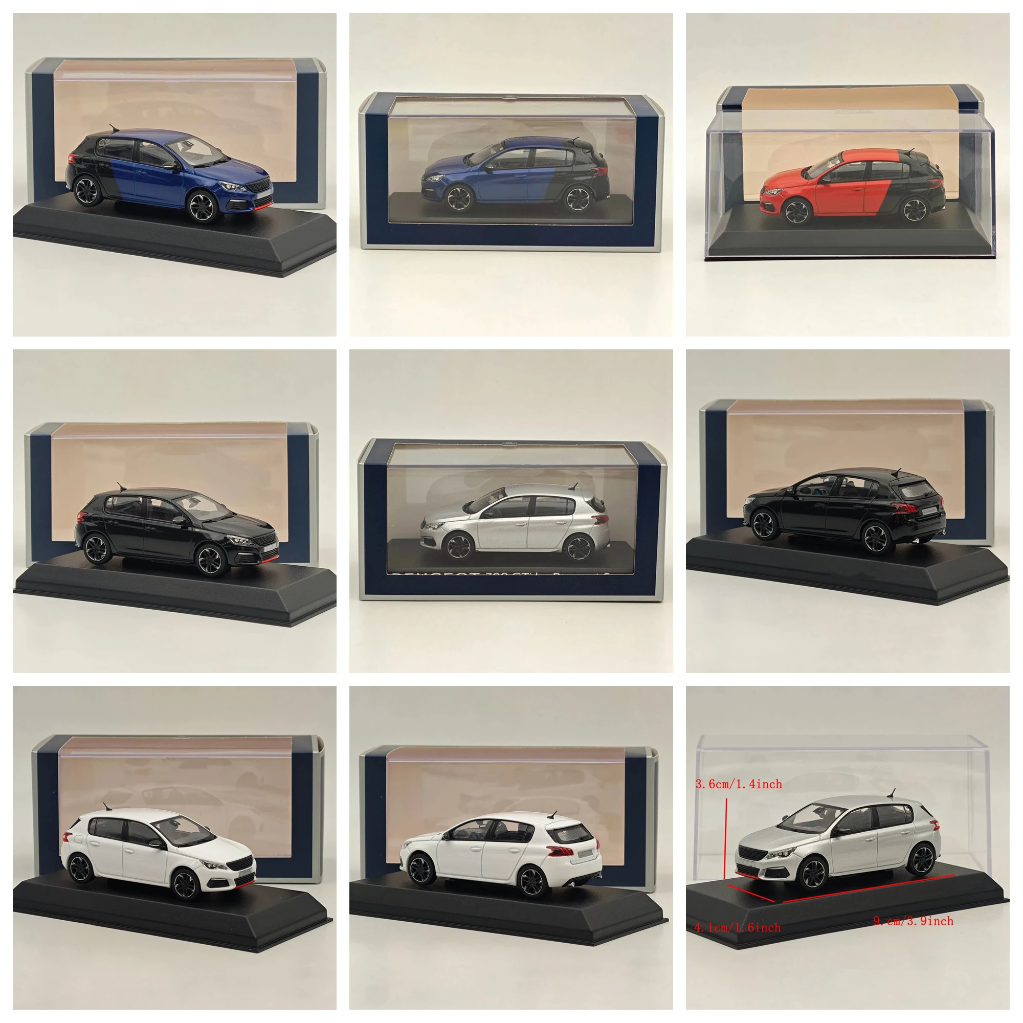 

Модель автомобиля Norev 1/43, литая под давлением, 308 GTi Sport Version, масштабная миниатюрная коллекционная модель-игрушка