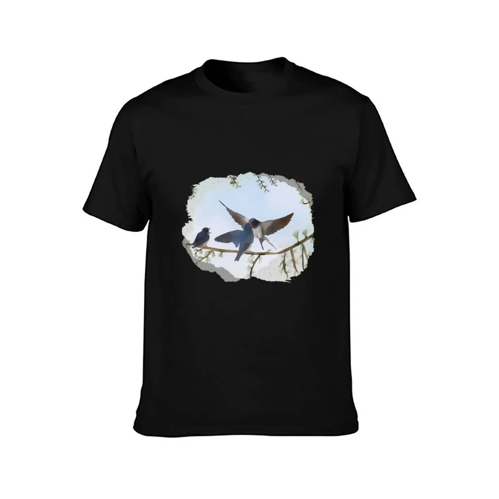 Little swallow fly T-Shirt Casual Daily Graphic Tee T-Shirt