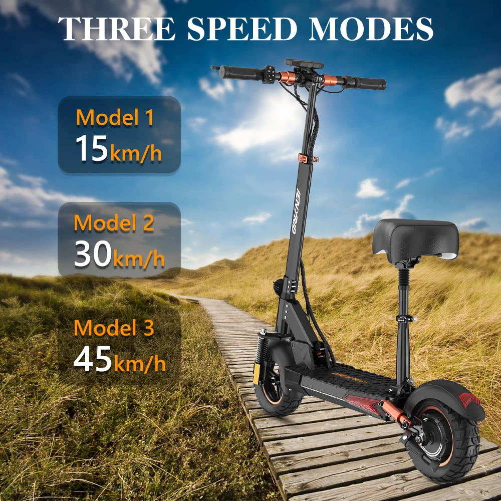 e Scooter for Adults, 1000W Peak Power Foldable Electric Scooter with Seat Up to 31 Miles Long Range & 28 MPH Top Speed
