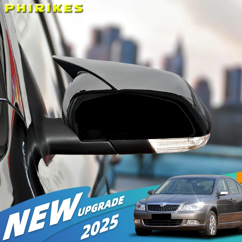 

Для Skoda Octavia MK2 A5 2004-2008 глянцевая черная крышка бокового зеркала