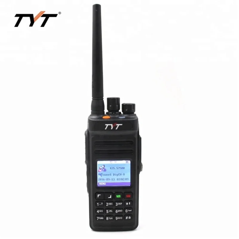 For TYT MD-398 Portable Amateur DMR Two-Way Radio New Model 10 Watt with GPS Function GPS Function Plastic Material