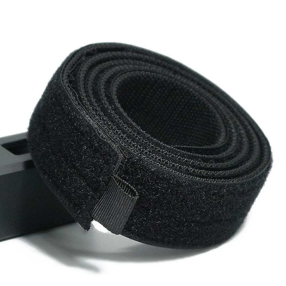 Simple Nylon Waist Belt Lightweight Adjustable Battle Belt Loop Hook Velcro Fastening Inner Belt Women Men