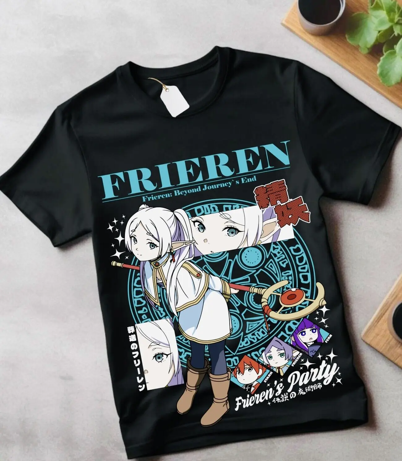 Frieren T-Shirt Beyond Journey's End Fern Stark Girl Anime Gifts Shirt ,clothes