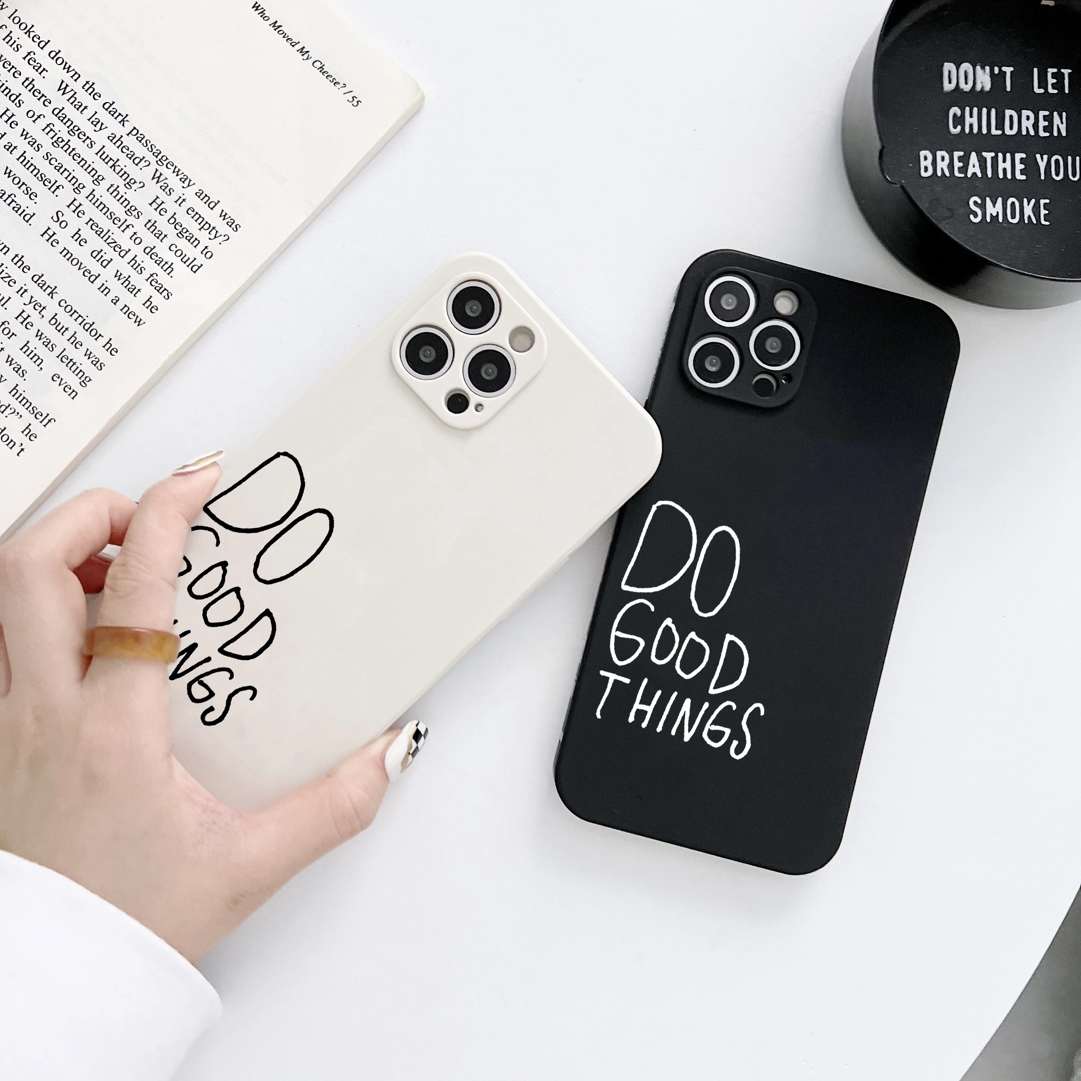 Защитный чехол с прямыми краями для iPhone 15Pro 14 13mini 12 11Pro XsMax XR SE3 8Plus