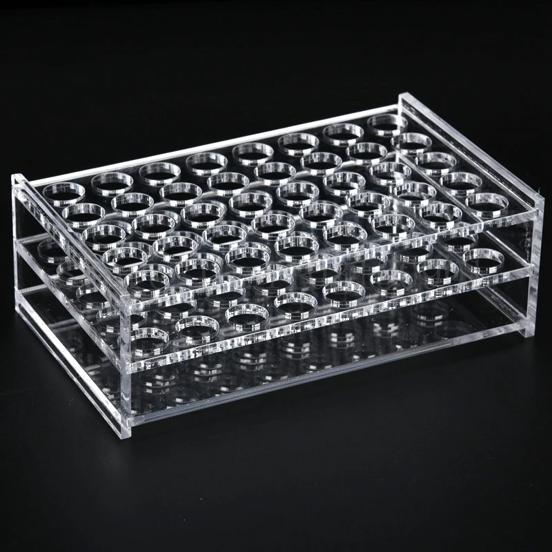 Clear Organic glass Test Tube Rack Hole Size 13/16/19/21/26/31mm PMMA Test Tubing Holder For School Lab