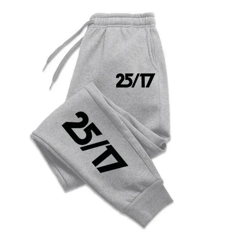 

Men's 25/17 Letter Printed Pants Spring Autumn Trousers Casual Outer Sport Jogging Sweatpants Harajuku Streetwear