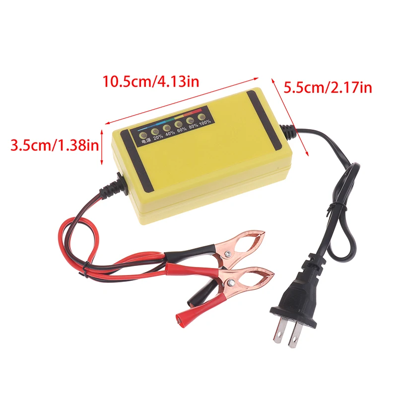 12V 4AH-20AH Car Battery Charger 220V Power Puls Repair Charger Wet Dry Lead Acid Battery LED Display Moto Truck Battery Charger