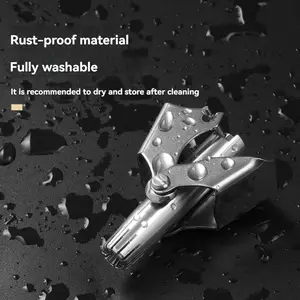 ノーズヘアクリーナーステンレス鋼シェービングクリーンアップクリーンノーズヘアゴッドライトウェイトポータブル洗えるマニュアルノーズヘアトリマー 10ベストセールスヘアノーズトリマー-5