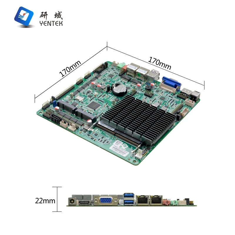 프로세서 셀러론 J4125 쿼드 코어 DDR4 VGA HD LVDS 2 LAN 10 RS232 COM 내장형 미니 ITX 마더보드 썸네일 3