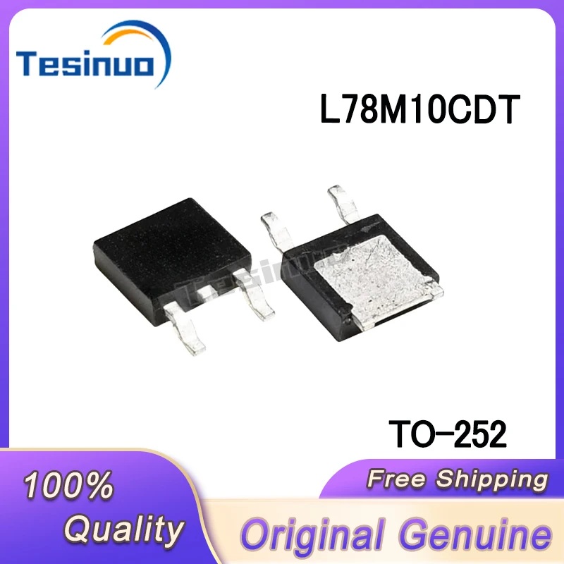 20/PCS New Original L78M10CDT L78M10 78M10 three-terminal regulator 10V patch TO 252 In Stock