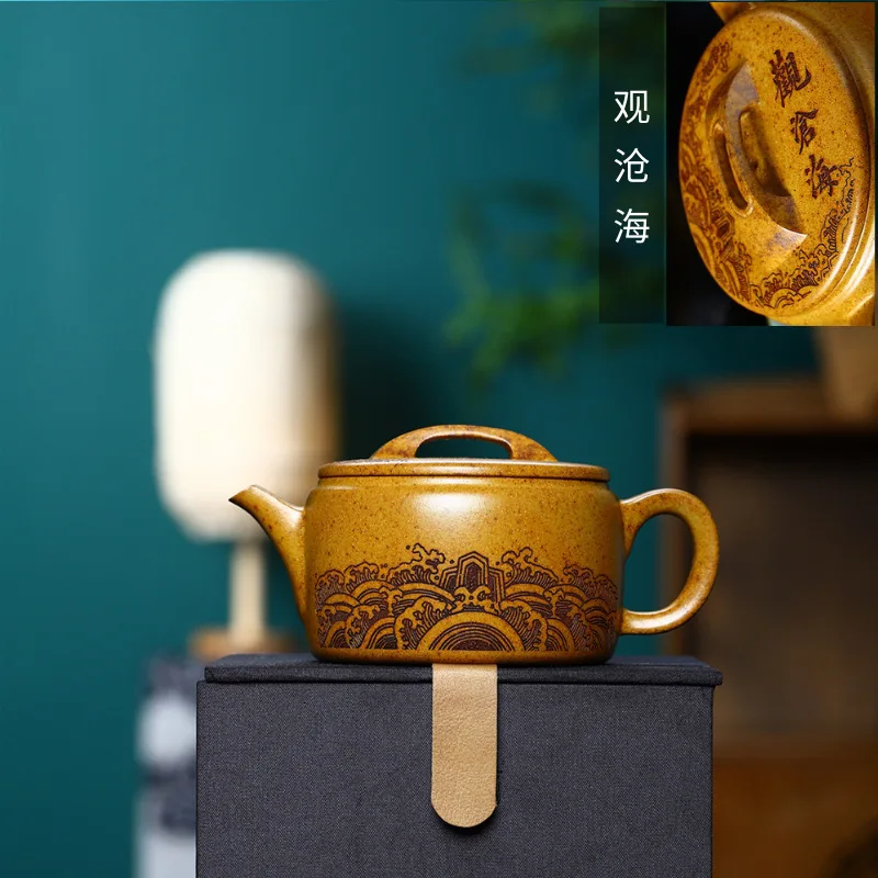 

250ml Antique Yixing Purple Clay Tea Pot Raw Ore Section Mud Filter Teaware Handmade Customized Beauty Teapot Zisha Tea Infuser