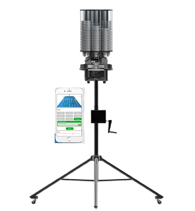 

Hot Sales Automatic Badminton Ball Machine Launcher Equipment Feeder Robot for Training Practice with APP Remote Control