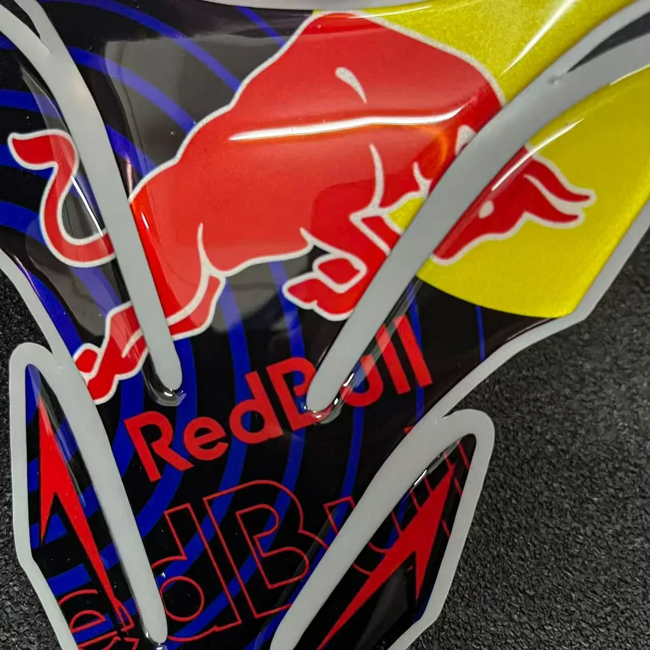 Pegatina de tanque de motocicleta Red Bull 5D, calcomanía 3D para Yamaha Ktm Suzuki Honda Kawasaki