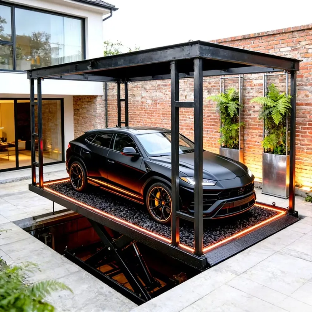 Hydraulic Scissor Car Lift 3500kg, Full Height Rise Workshop Lift with CE Certification & Mechanical Safety Lock for Garage