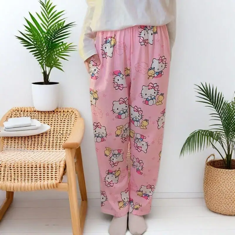 

Горячая новинка: Аниме-пижамные штаны с милым котенком, мультяшные, кавайные, женские, повседневные, теплые, комфортные, для студенток, домашняя одежда, женские пижамные брюки