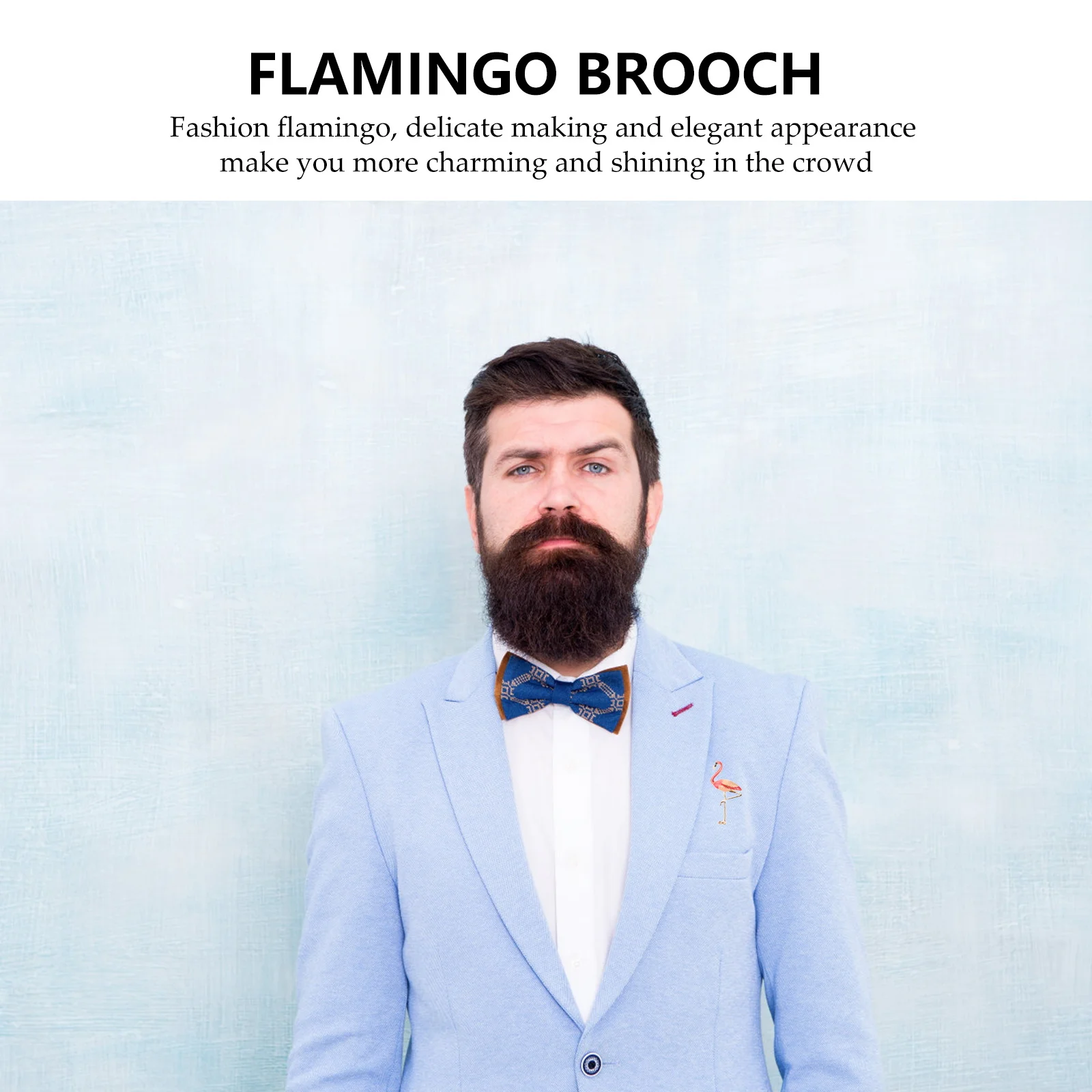 

2pcs Flamingo Brooch Red Alloy Pin For Women Dress Clothes Party Wedding Jewelry Gift Breastpin Decorative Clip Accessory