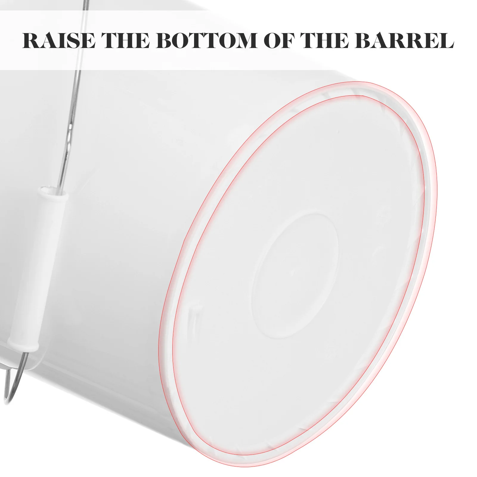 

2Pcs 5L White Plastic Water Bucket Portable Durable for Long Time Use Food Grade Pail with Lid Airtight Pail Water Bucket