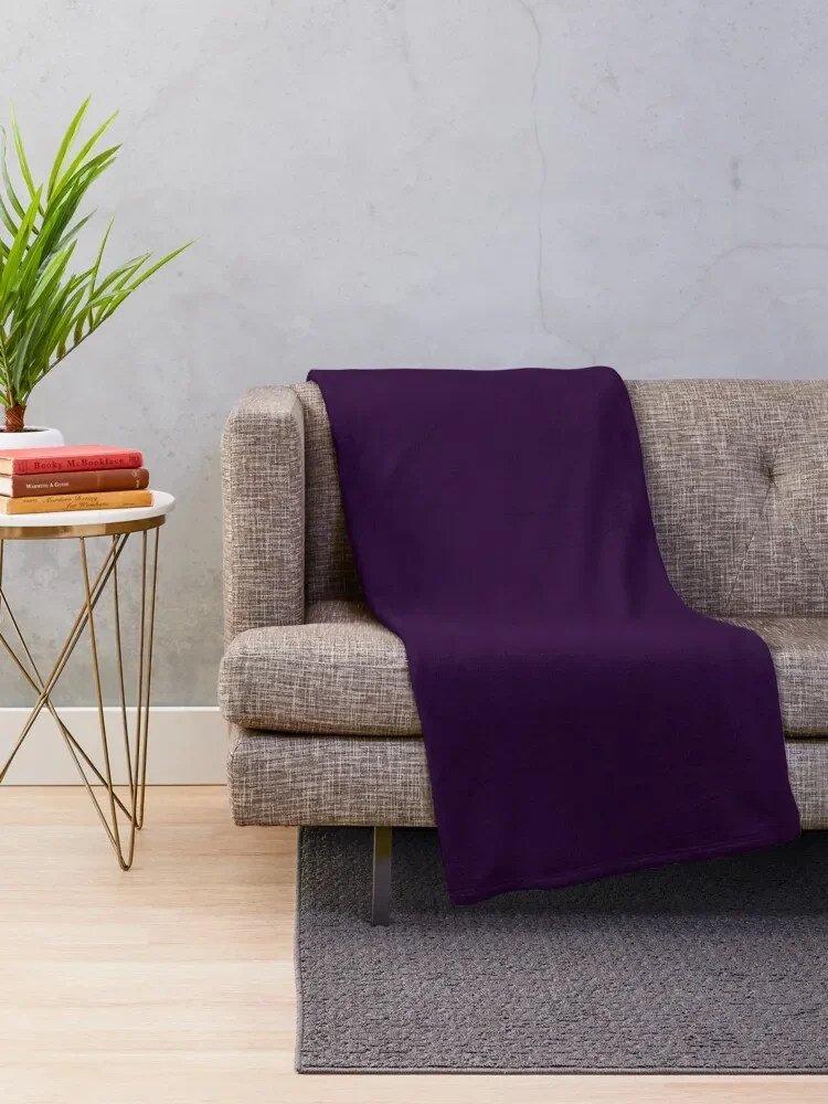 Aubergine Throw Blanket Fashion Sofas Thins Blankets