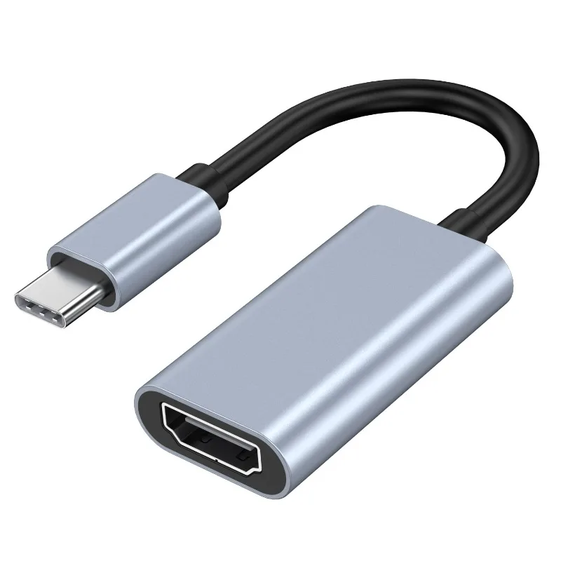 كابل محول من النوع C إلى HDMI 4K محول عرض الكمبيوتر المحمول للهاتف المحمول جهاز النسخ المتطابق الشاشة السلكية