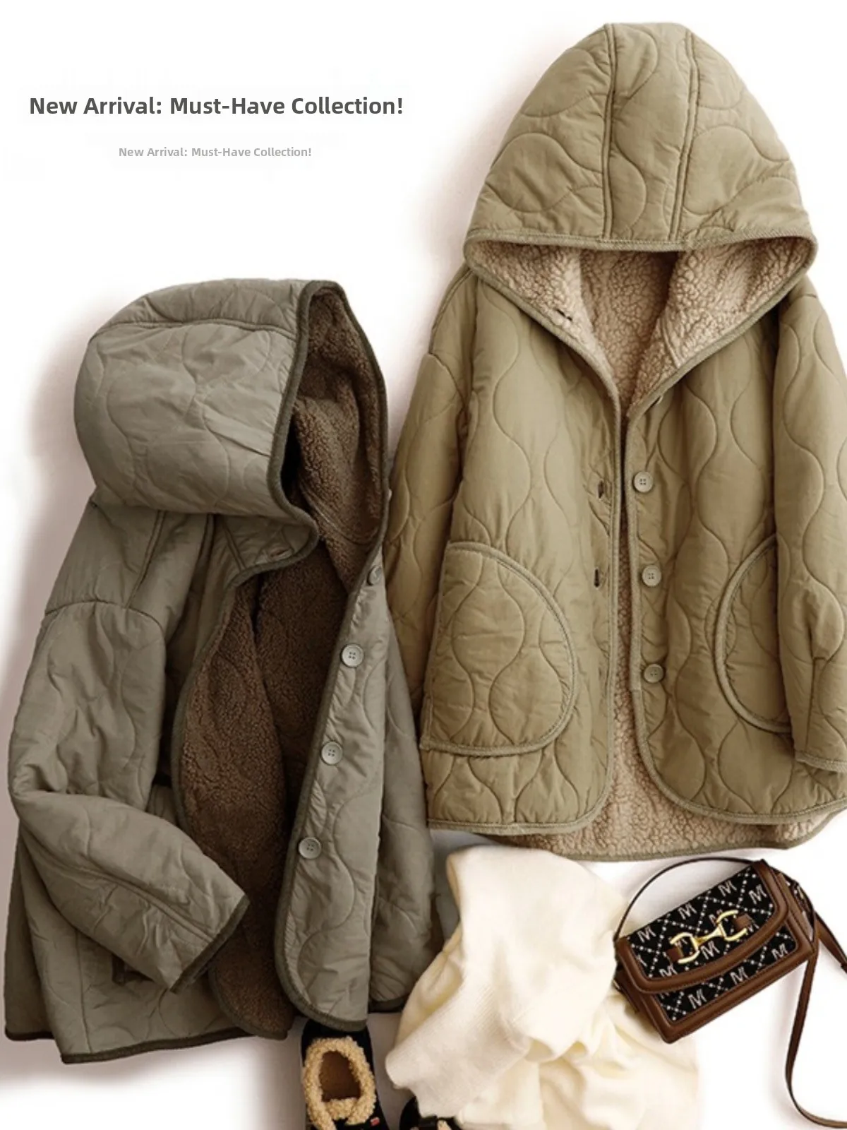 

Women's Cotton Padded Jaet Thiened Hooded Coat Casual Sle Winter Outerwear Long Sve Regular Length Vintage Trend