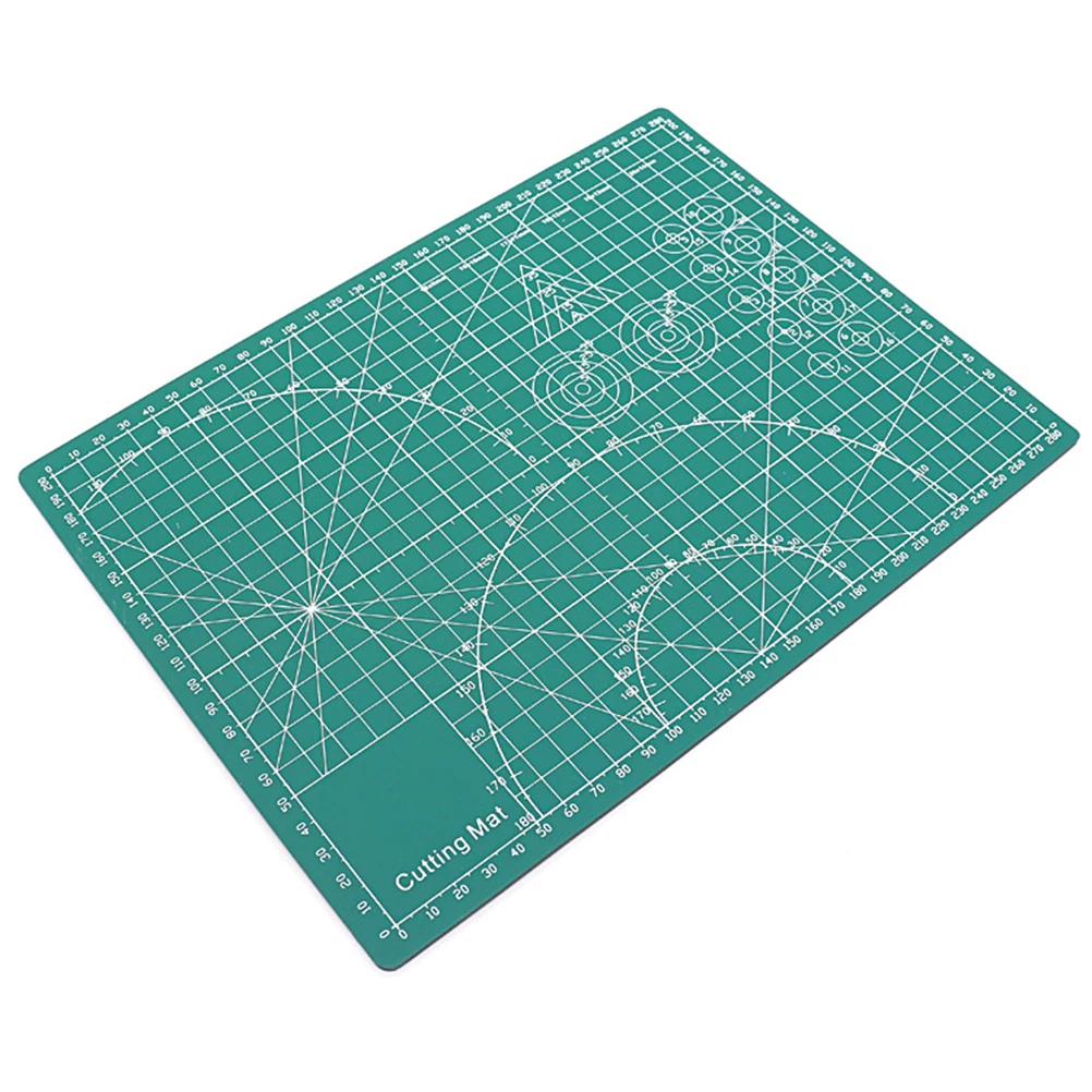 

Self Healing Non-Slip Pvc Cutting Mat Durable A4 Green For Scrapbooking Quilting Sewing Crafts Projects With Scale Design