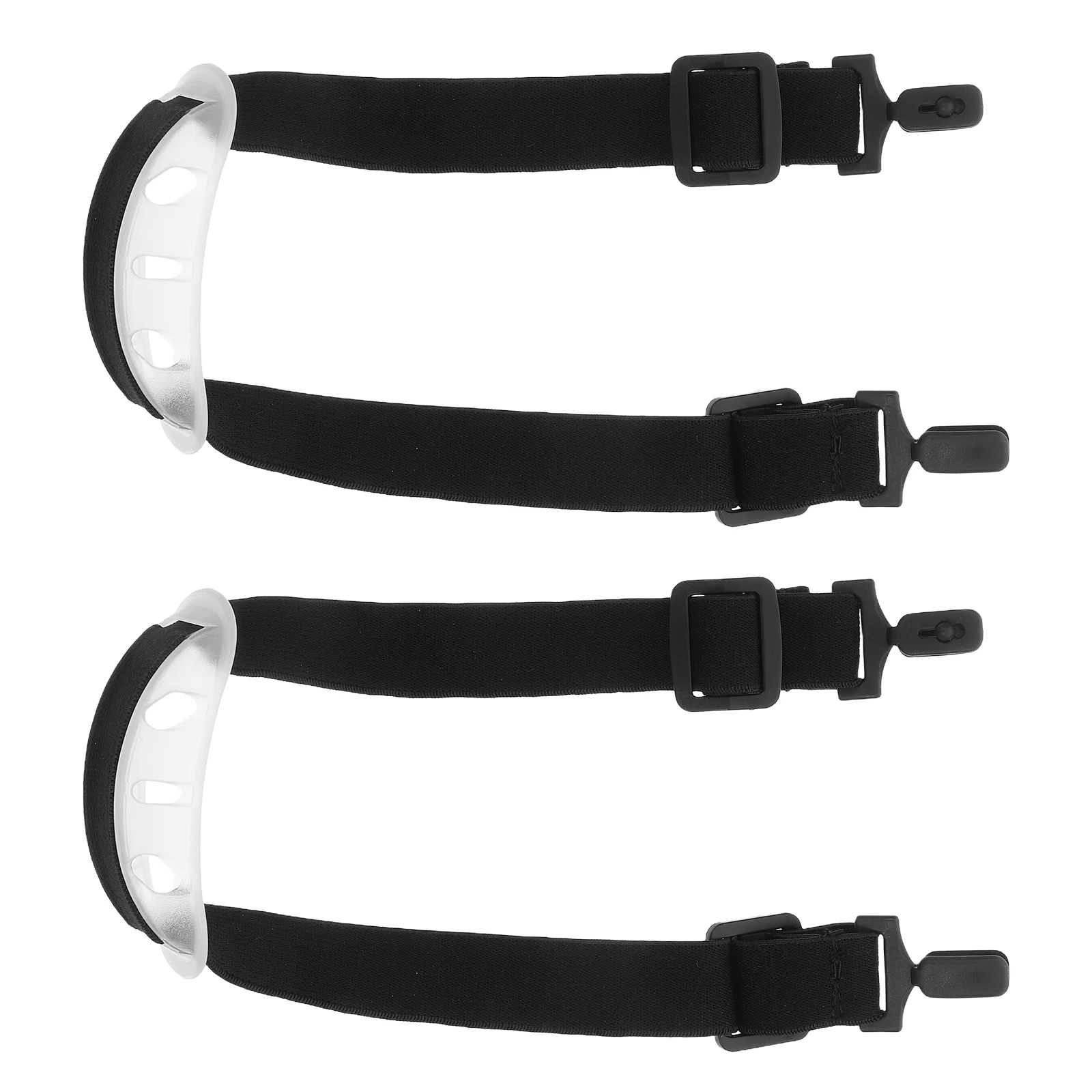 

2pcs Safety Chin Strap Adjustable Hard Hat Holder Lightweight Black For Construction Factory Outdoor Sports Lanyard