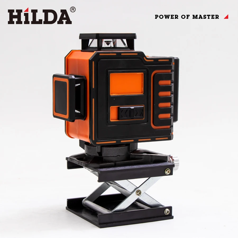 HILDA Aluminum Lifter Adjustable Laser Level Stand Manual Lifting Stand For 3D/4D Self-Leveling Horizontal&Vertical Laser Level