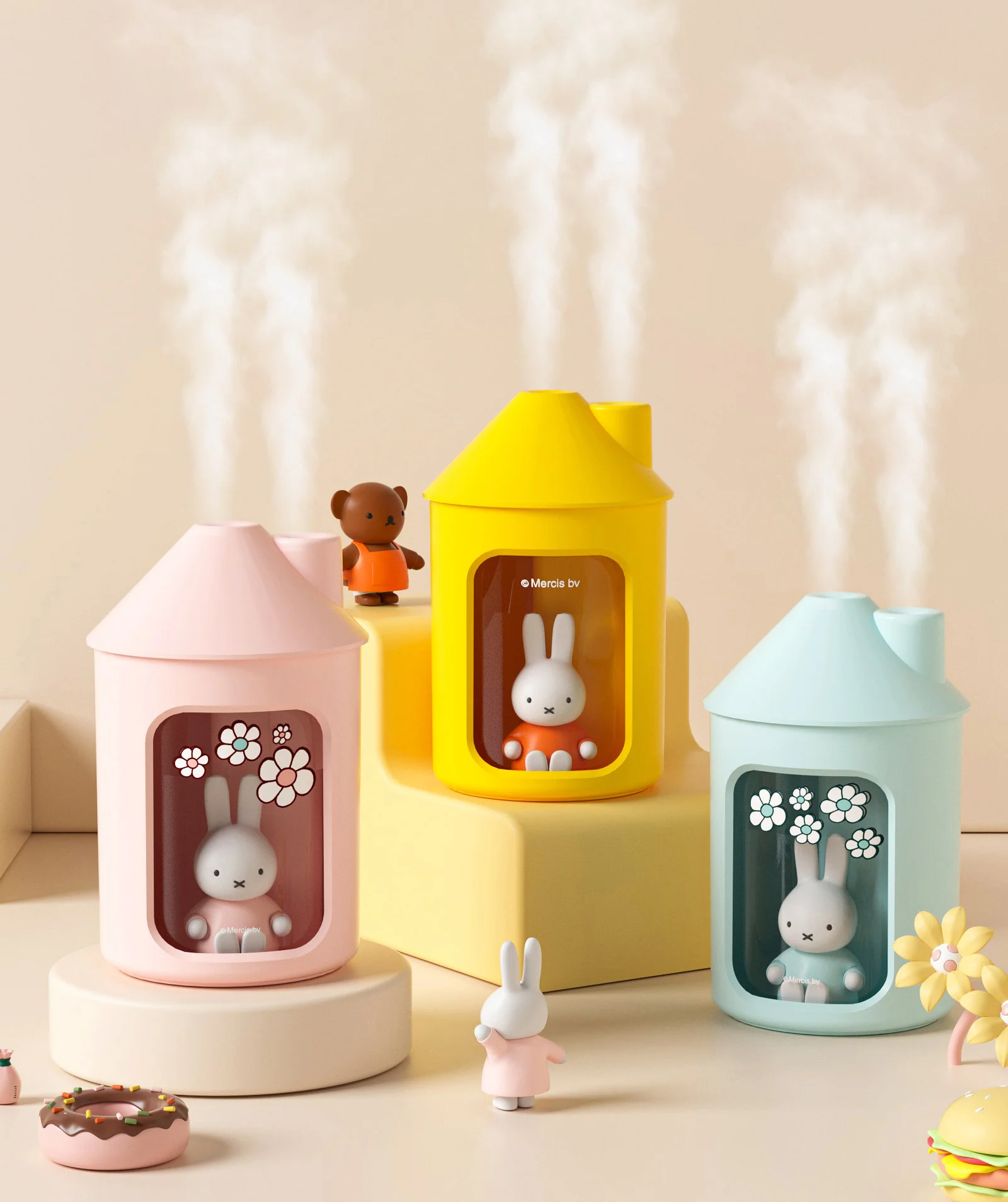 MIPOW & miffy 500ML Double Spray Cool Mist Humidifier