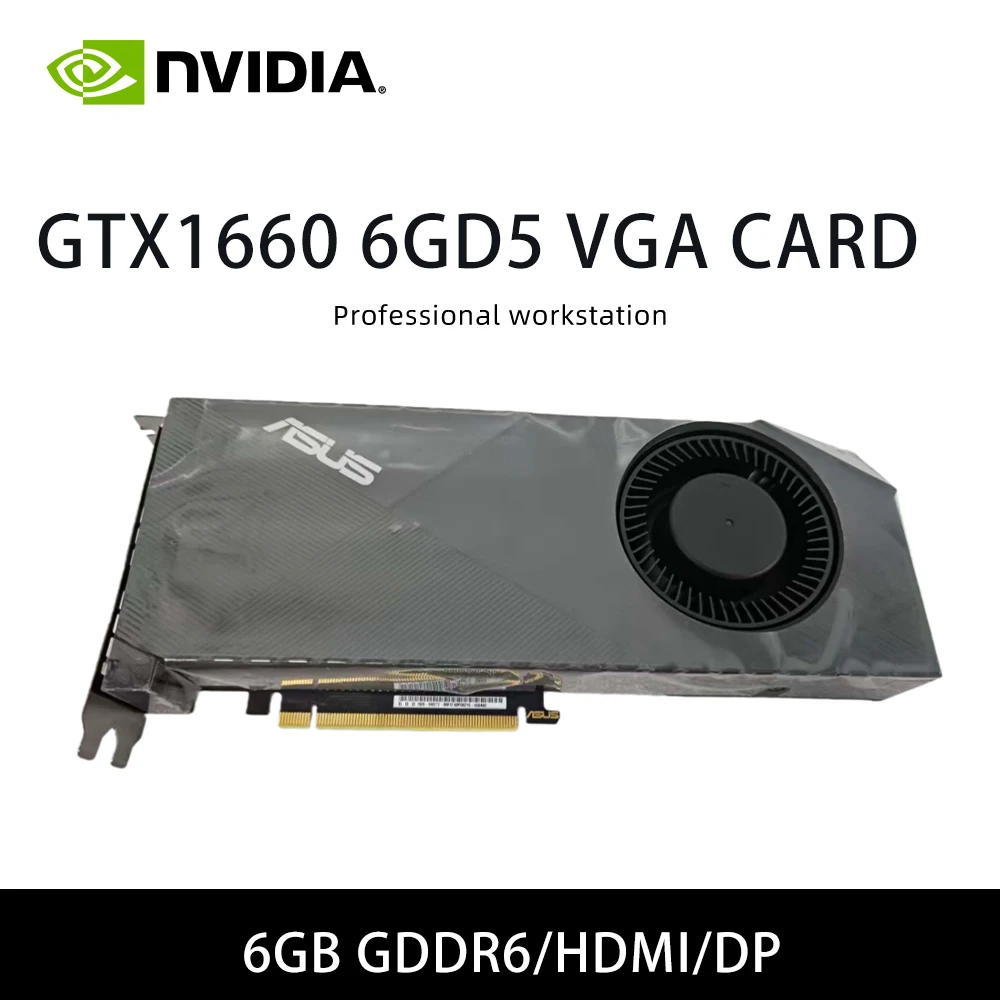 بطاقة gtx 1660TI 6GD6 VGA وبطاقة 1660 6GD5 VGA بطاقة رسومات GDDR6 سعة 6 جيجابايت تدعم PCI-E3.0 HDMI DP placa de Video gtx 1660 #4