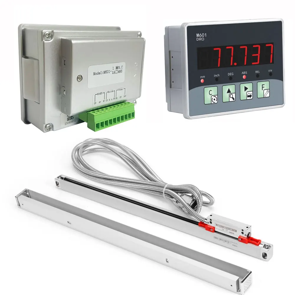 Imagem -06 - Dro Vidro Magnético Escala Linear Leitura Digital Sensor de Fresagem Régua Óptica Micro Incorporado Sinal Ttl Eixo Sino