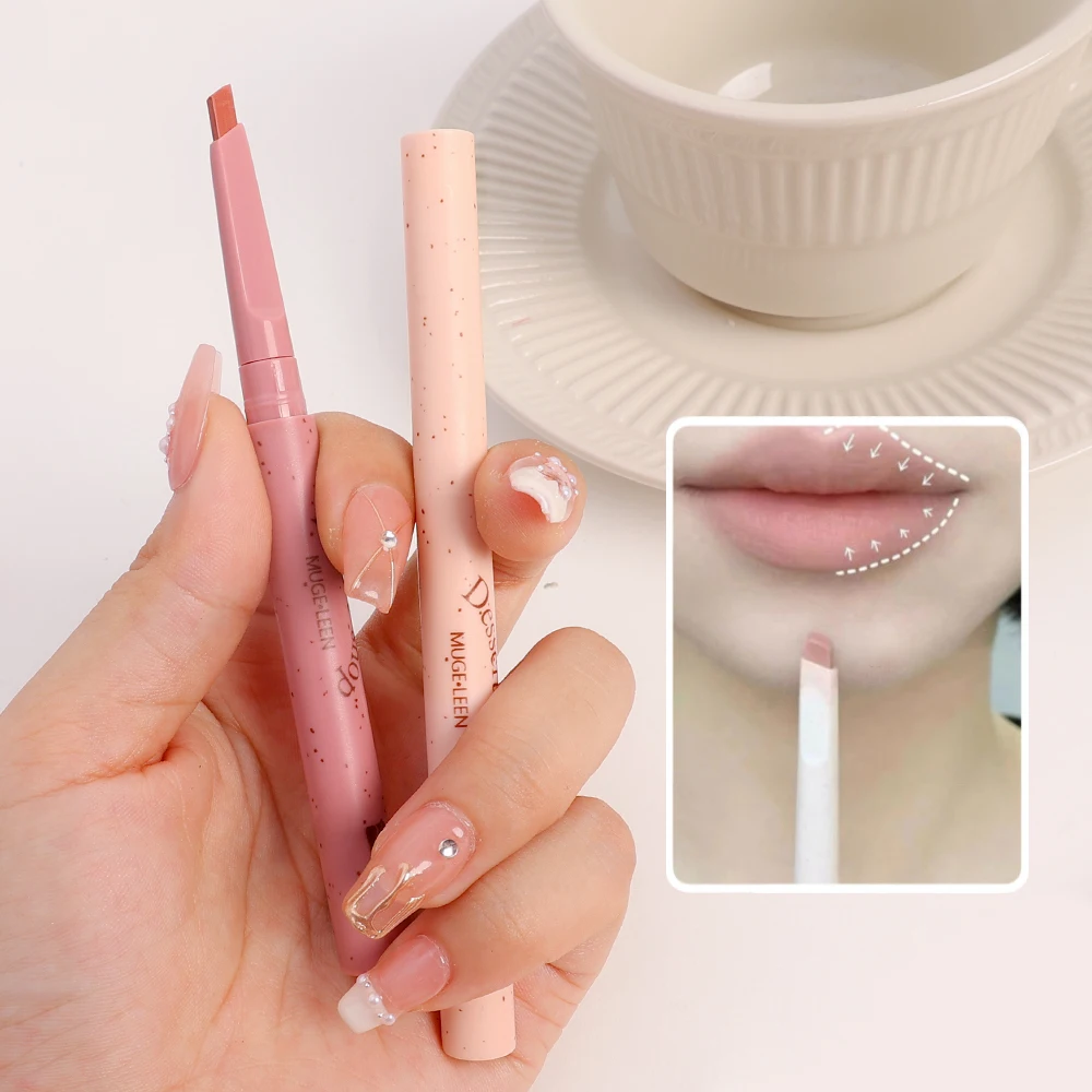 Muge Leen Waterdichte Langdurige Niet-Verwijdering Nude Roze Lipliner Lichtgewicht Zoete Zachte Mist Lip Liner Omtrek Lipvorm