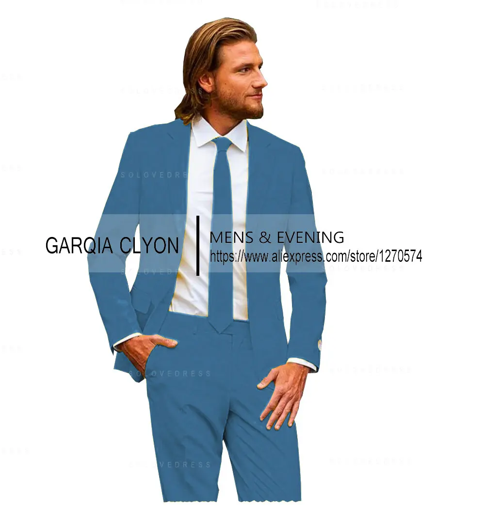 Custom Made Fashion Groom Terno Masculino 2 Pieces Yellow One Button Notch Lapel Smoking Mens Suits(Blazer+Pants)