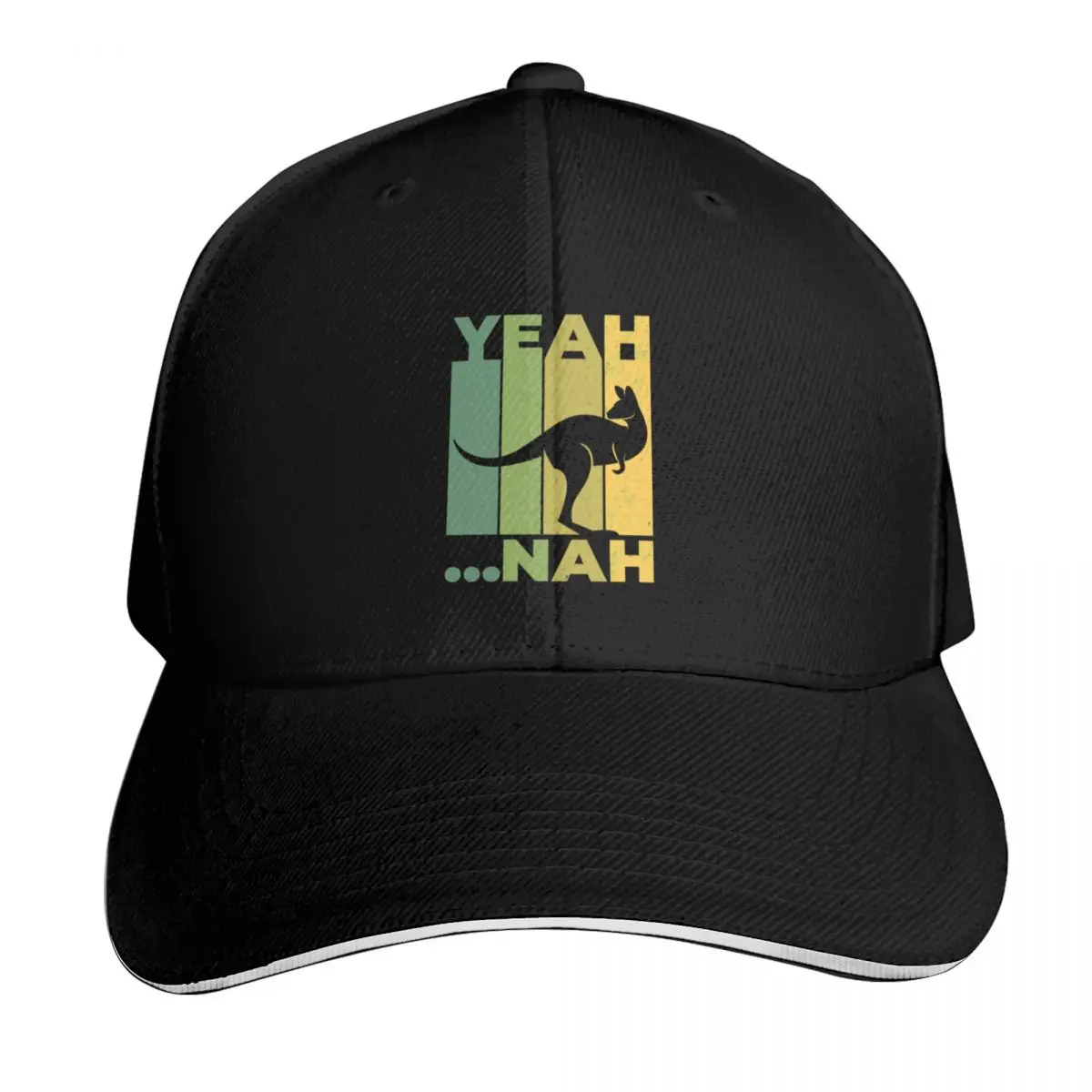 

Yeah Nah - Australian Sayings - Funny Australian Kangaroo Baseball Cap Beach Bag funny hat Snapback Cap Girl'S Hats Men's