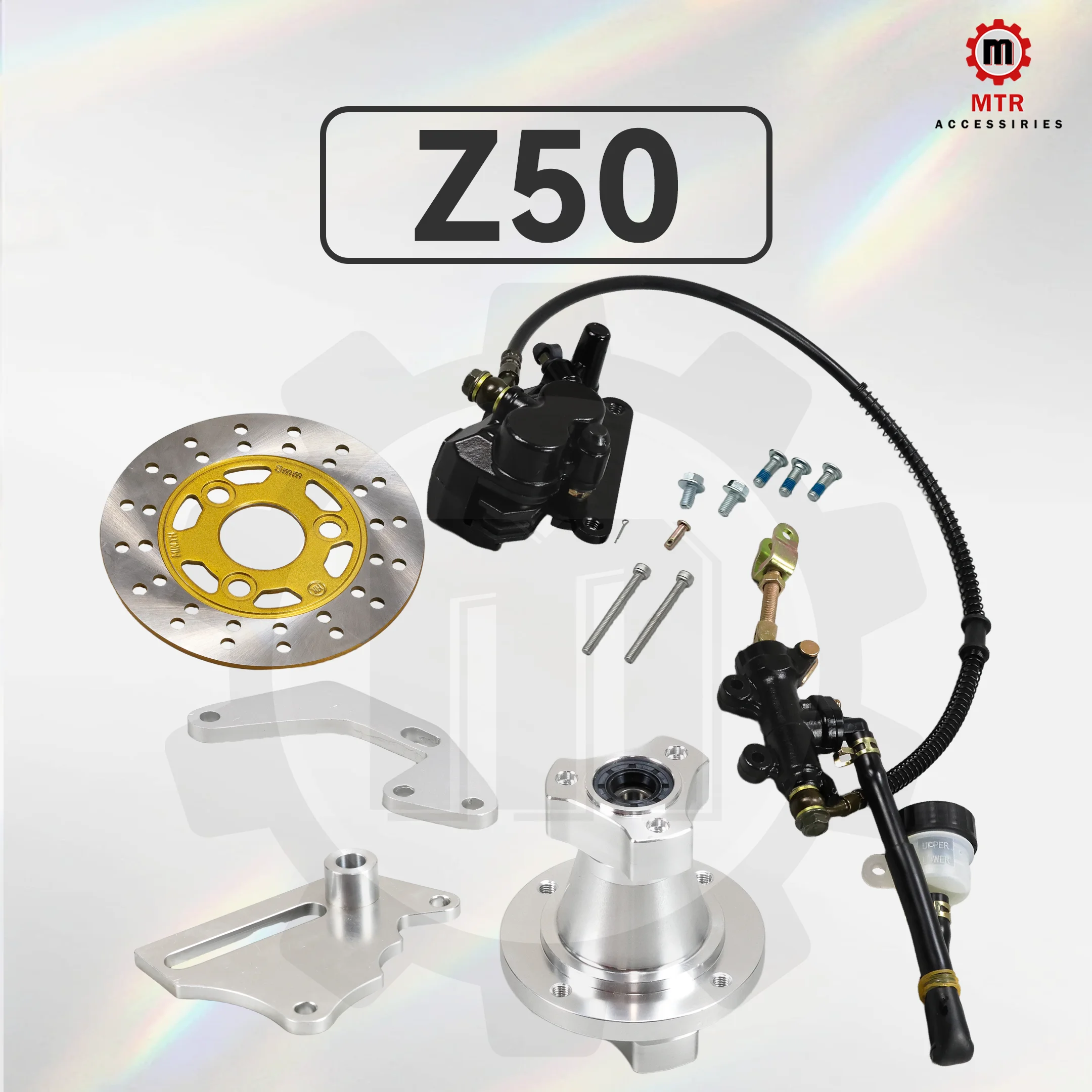 Monkey Z50 Rear Disc Brake Kit Z50 Rear Hydraulic Brake Set Motorcycles Hub with Disc Brake for Monkey Z50