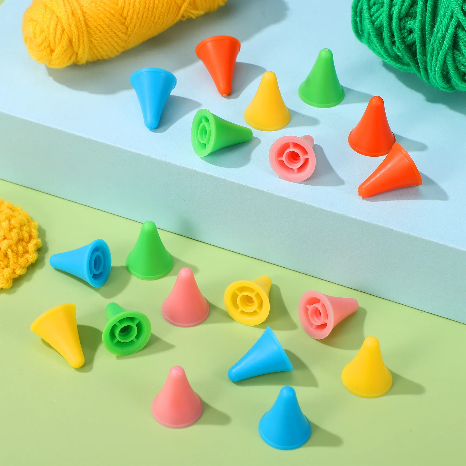 50 قطعة غطاء إبر الحياكة سدادة مطاطية ناعمة يغطي لنصائح الإبرة مفاهيم الحياكة لوازم الحرفية سدادات إبرة متماسكة