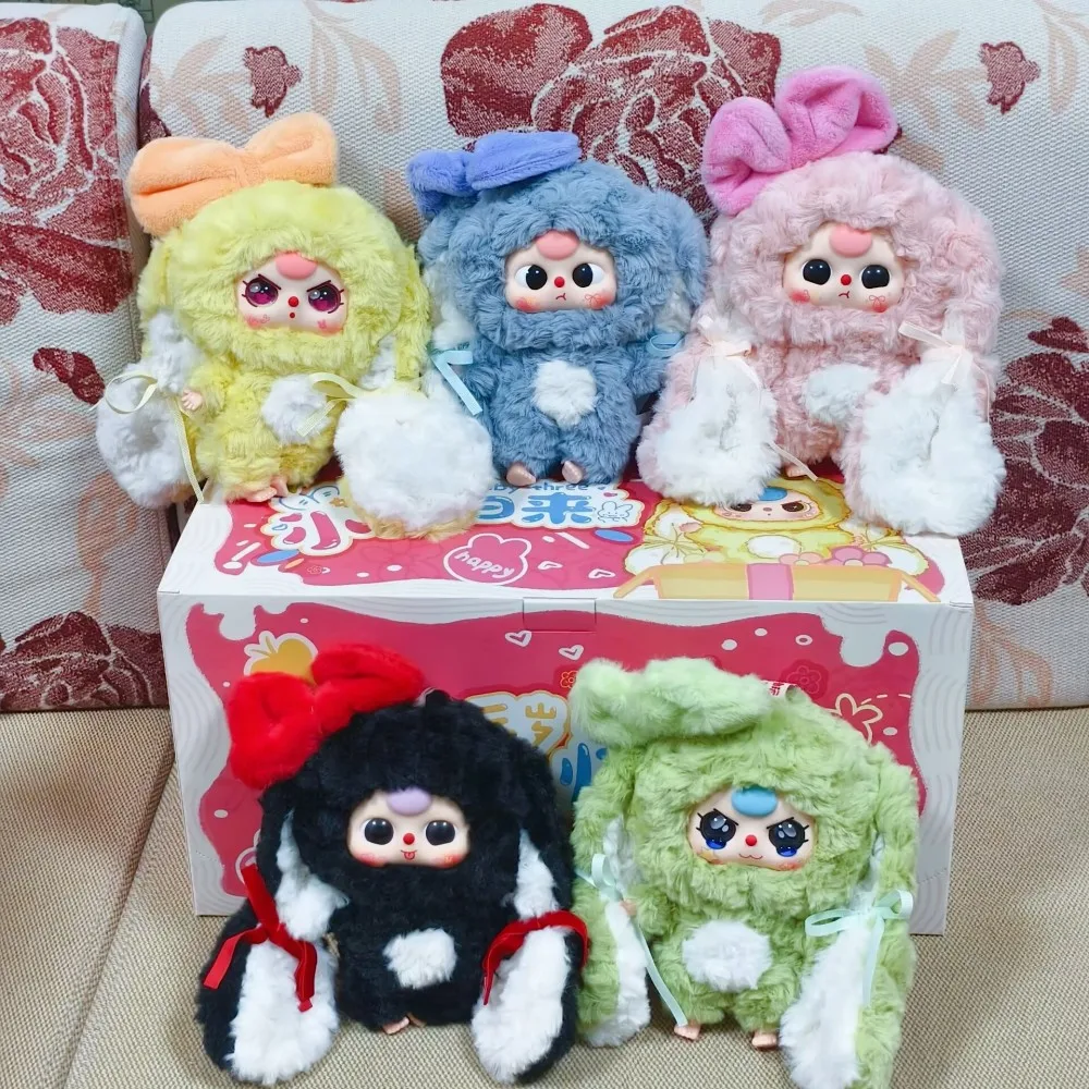 حار الطفل ثلاثة زنبق أرنب تاون سلسلة صندوق أعمى نسخة طبق الاصل Kawaii سطح المكتب زخرفة رائعة دمية قلادة لعبة صندوق غامض #4