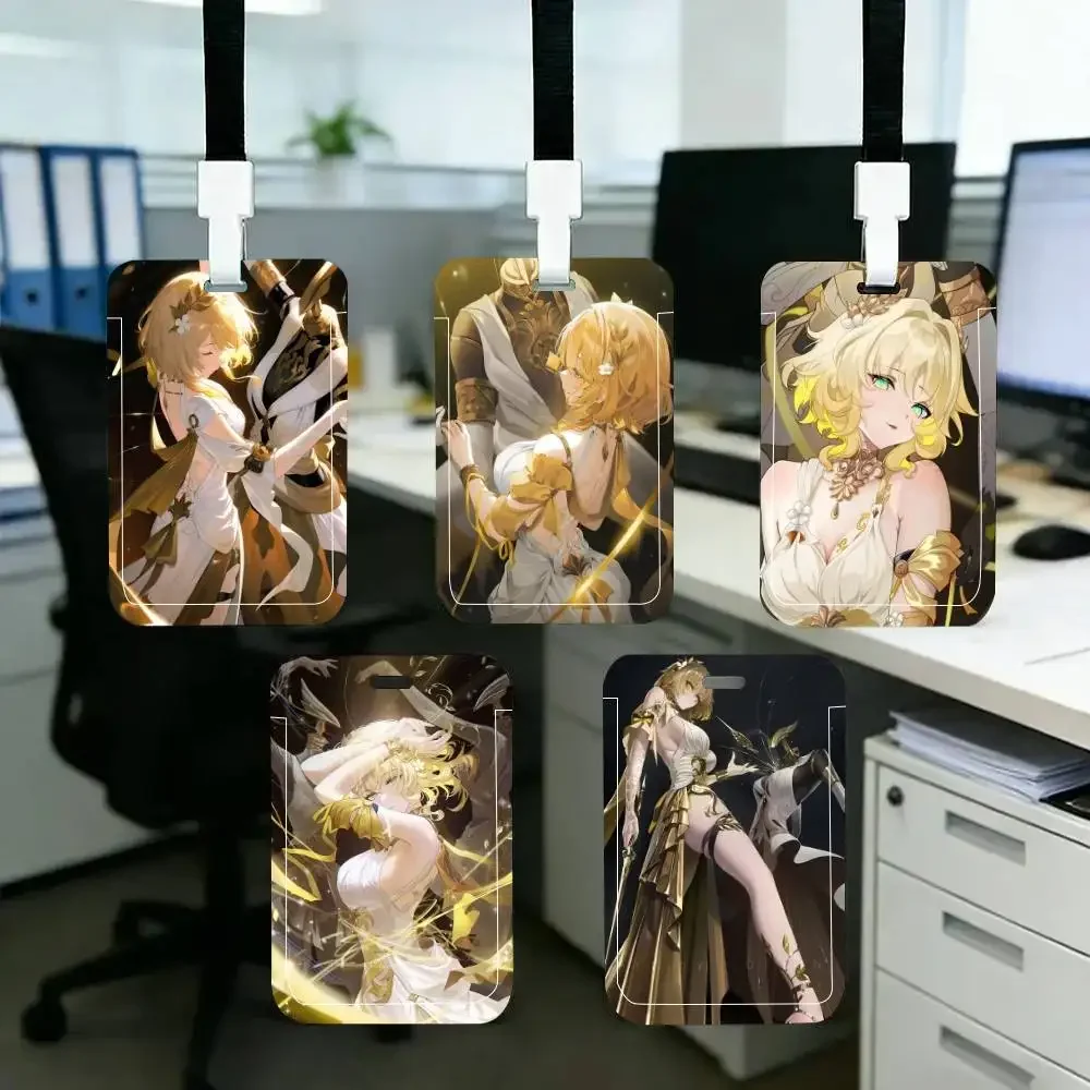 

Honkai Star Rail Wiki Aglaea Game ID Card Holder Neck Strap Pendant Door Badge Holder Lanyards Keychain Work Credential