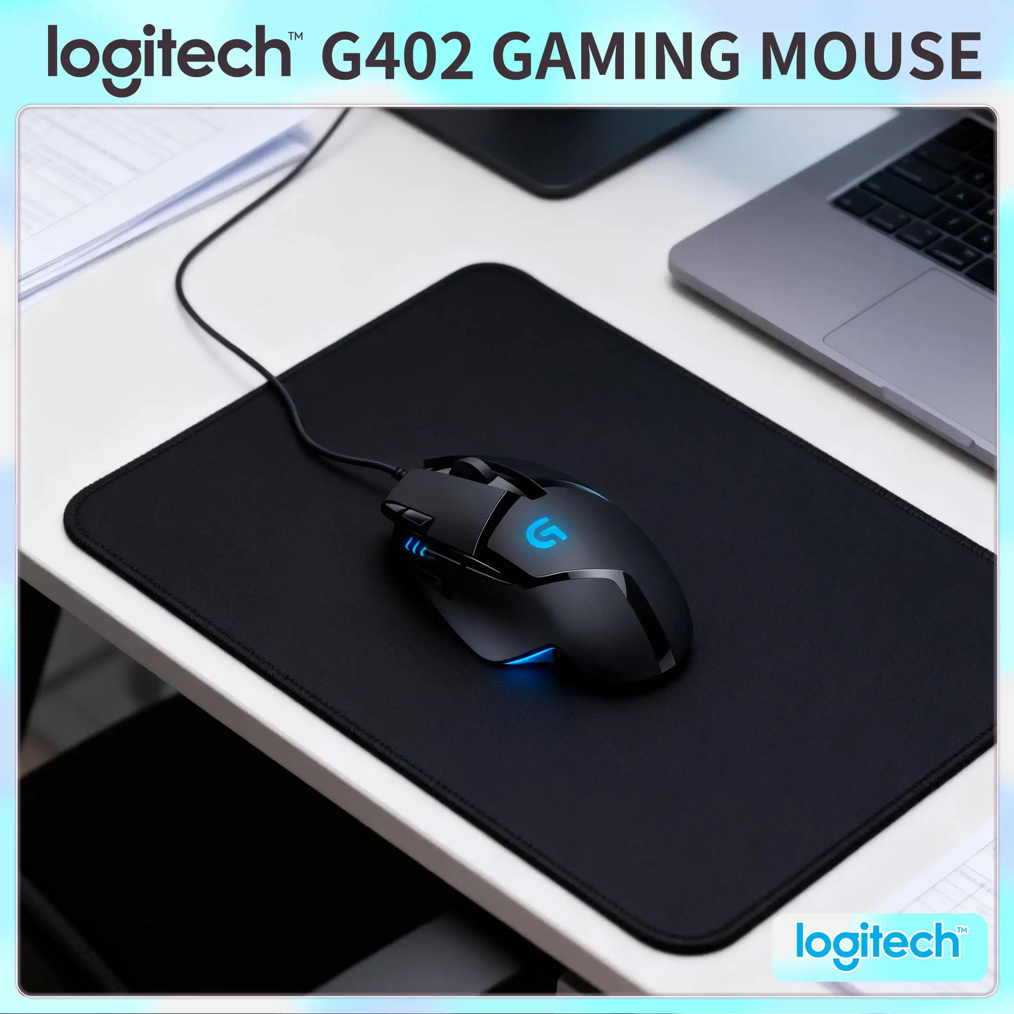 

Проводная игровая мышь Logitech G402 Hyperion Fury, 8 программируемых кнопок, 4000 точек на дюйм, высокоскоростное отслеживание для геймеров