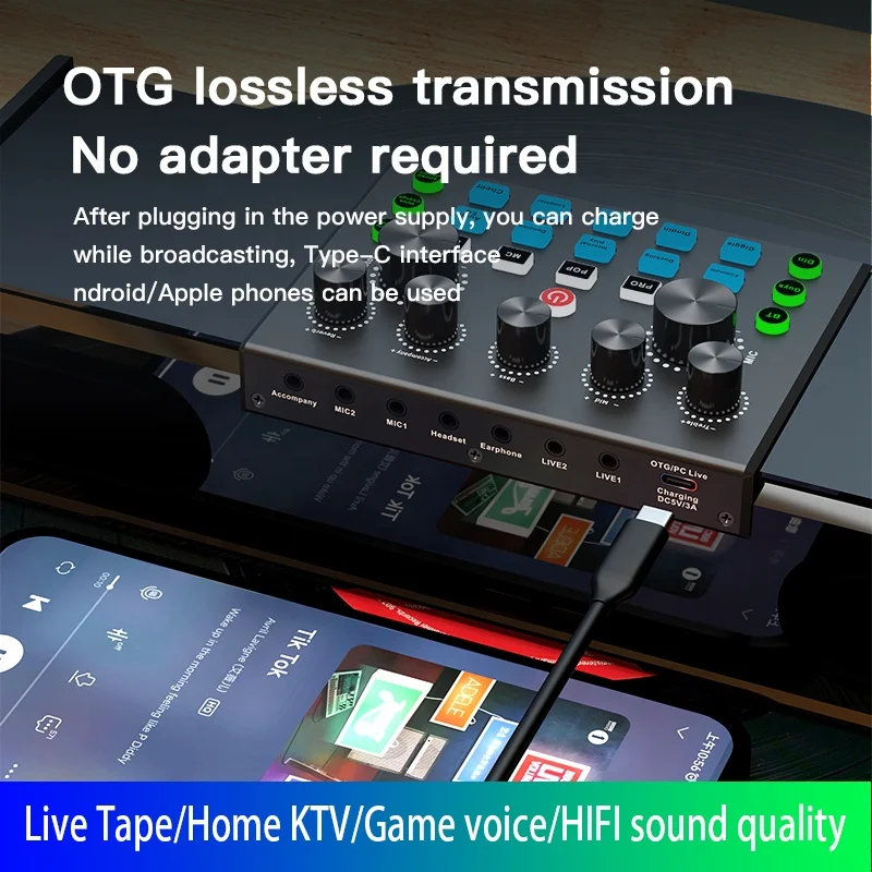 Inte ace Synido SY168 Комплект оборудования для подкастов для начинающих с динамиком для потокового аудиомикшера в реальном времени