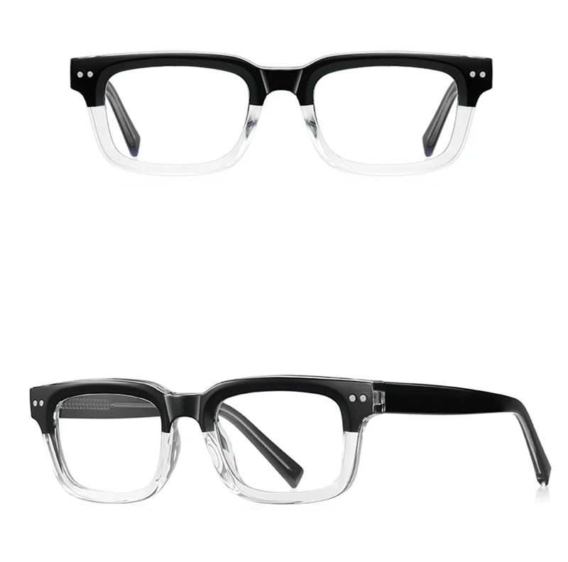 Kachawoo Blaulichtbrille, optisch, für Männer und Frauen, olivgrün, quadratisch, dicker Brillenrahmen, TR90-Acetat, hochwertiger europäischer Stil – Detail 10