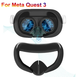 Replacement Face Pad For Meta Quest 3 Case Silicone Eye Cover Anti-sweat Mask Cover VR Glasses For Oculus Quest 3 Accessories